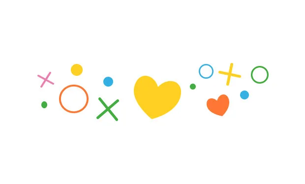 Colorful Foxbox confetti artwork