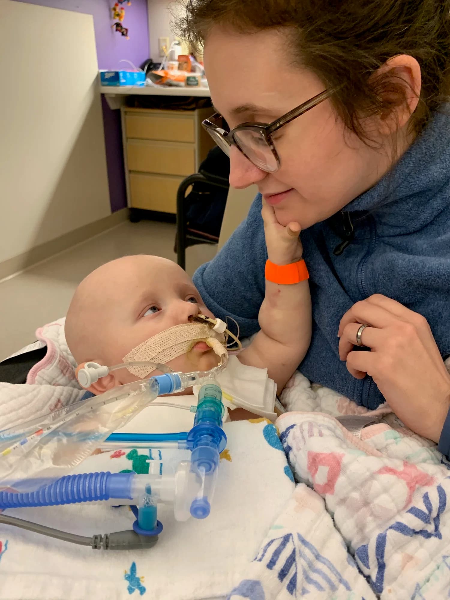 Cypress and Kat in the PICU