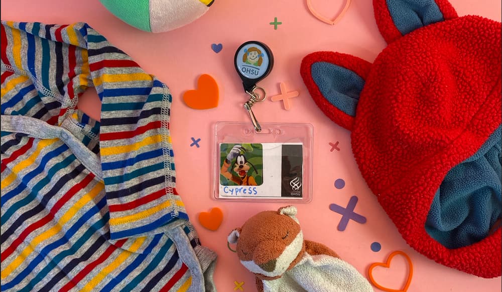 Tiny Big Moment: A badge of his very own.